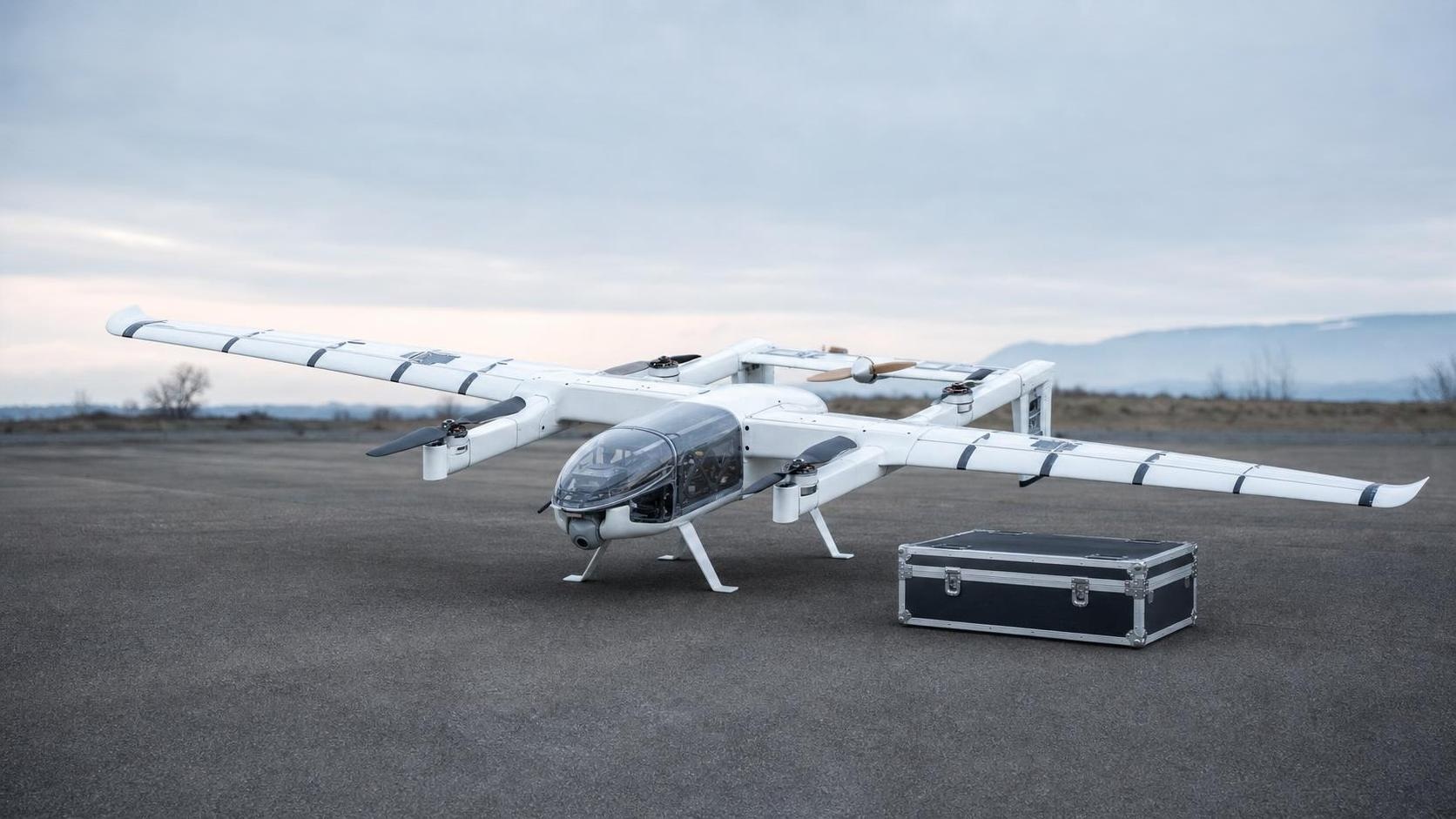 Falcon-60 electric fixed-wing VTOL platform