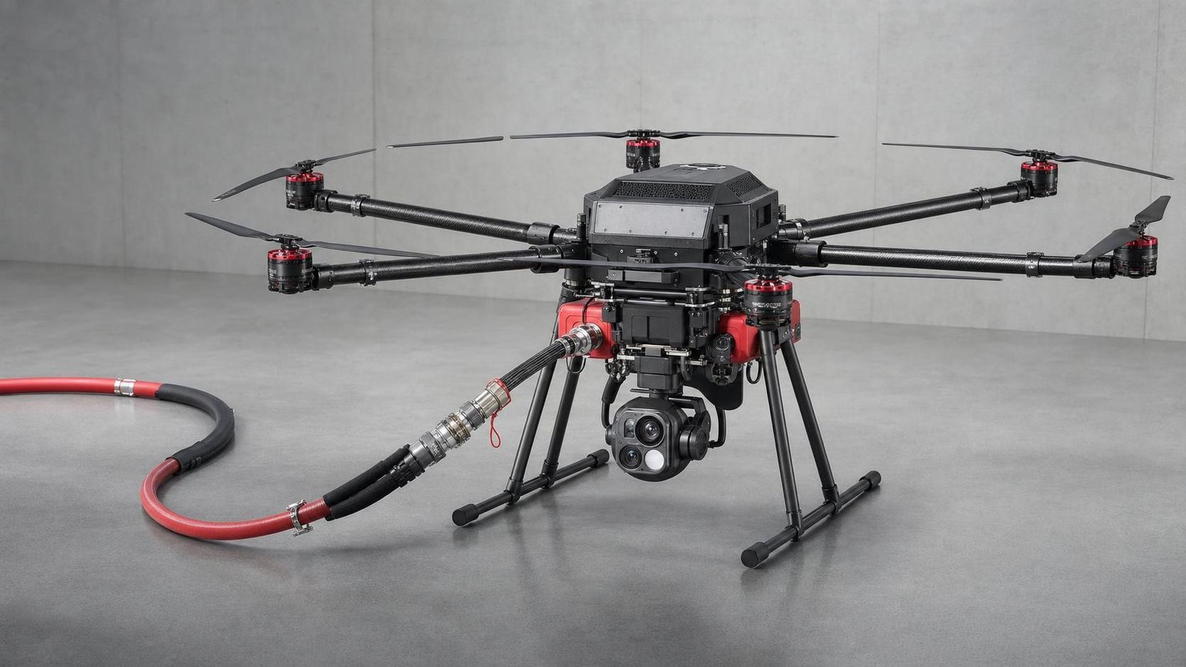 GX12 tethered high-rise firefighting UAS